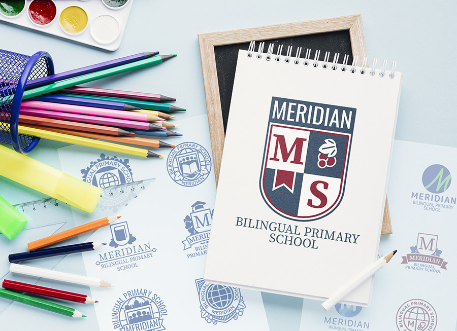 Meridian school logo