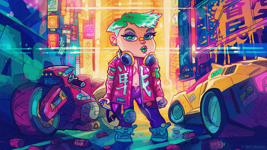 Illustration for the game Cyberpunk 2077