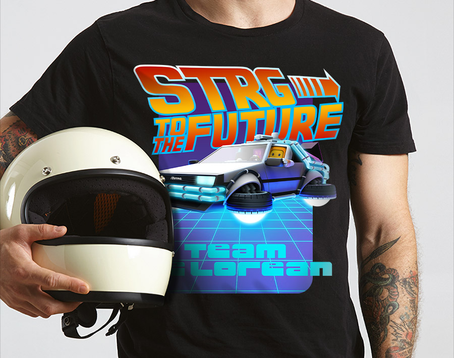T-shirt for team DeLorean at STRG