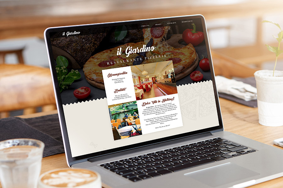 Web design for restaurant il Giardino​