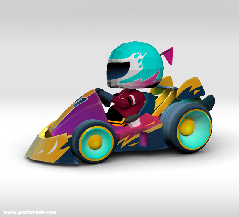 3D model for a kart racing game (loading might take some time)