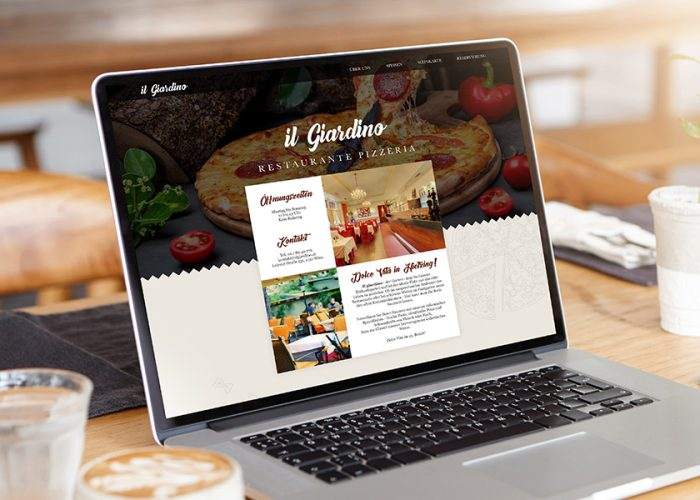 Web design for restaurant il Giardino​